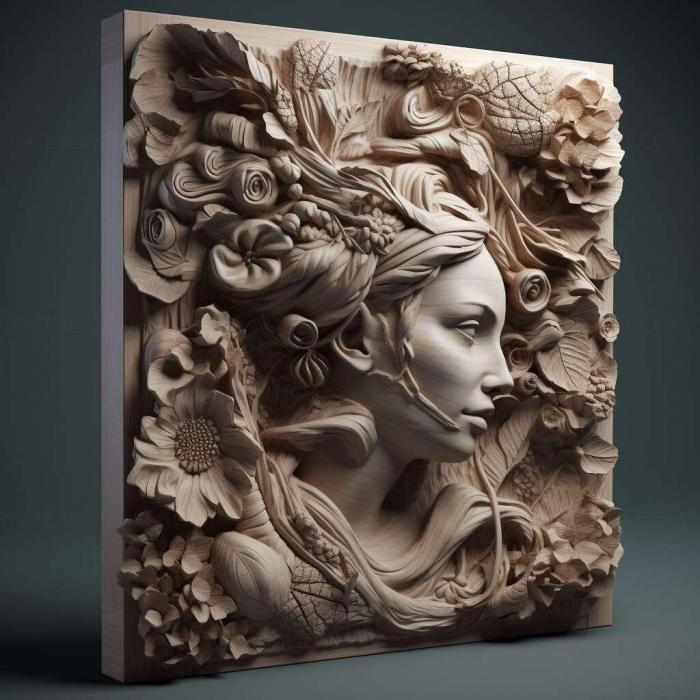 نموذج ثلاثي الأبعاد لآلة CNC 3D Art 